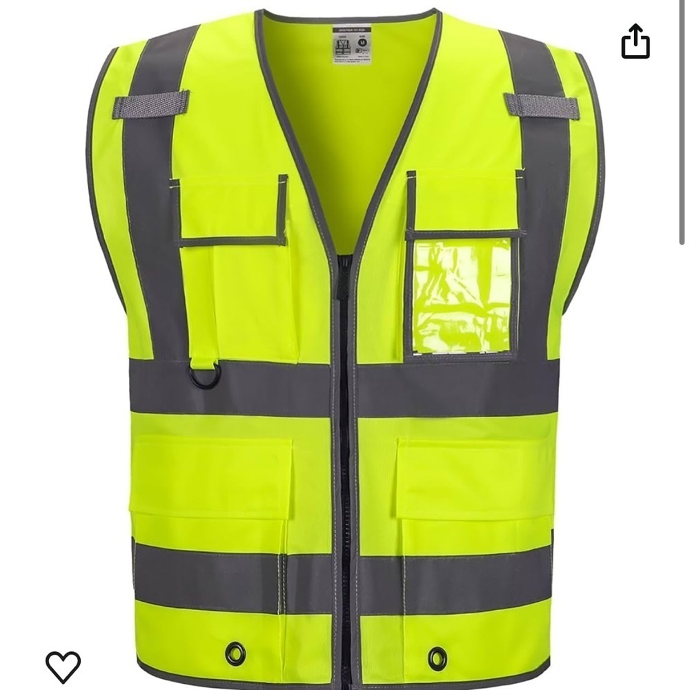 6 Pockets Reflective Safety Vest for men＆women